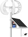Wind Turbine Home Use Horizontal Generator Kits Blades with Controller to Charge Batteries Off Generator,3000W/4000W/5000W Vertical Wind Turbine Generator - 5-Blade 12V/24V/48V Energy Chargi