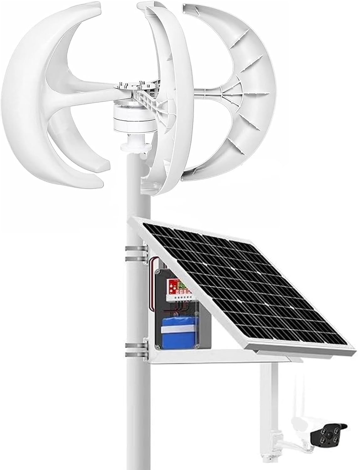 Wind Turbine Home Use Horizontal Generator Kits Blades with Controller to Charge Batteries Off Generator,3000W/4000W/5000W Vertical Wind Turbine Generator - 5-Blade 12V/24V/48V Energy Chargi