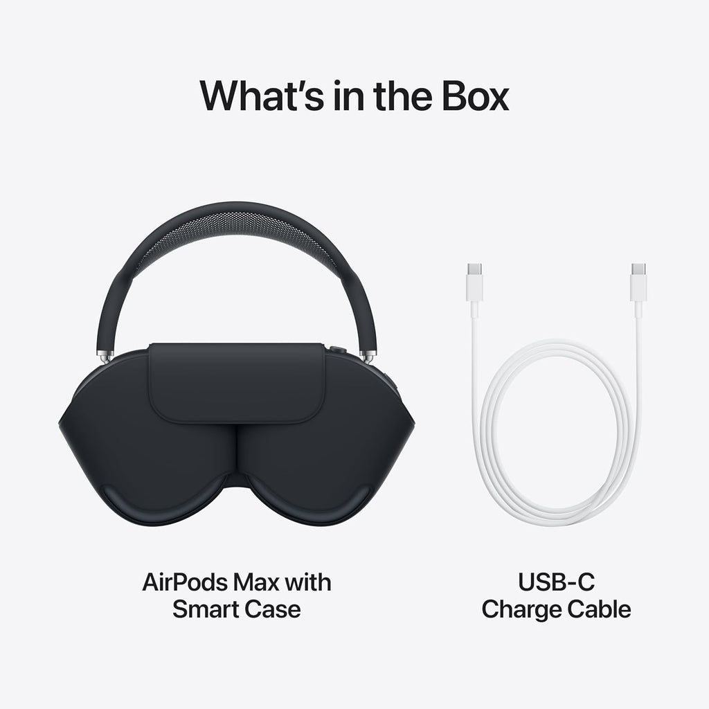 Apple AirPods Max Wireless Over-Ear Headphones, Pro-Level Active Noise Cancellation, Transparency Mode, Personalized Spatial Audio - Blue with AppleCare+ (2 Years)