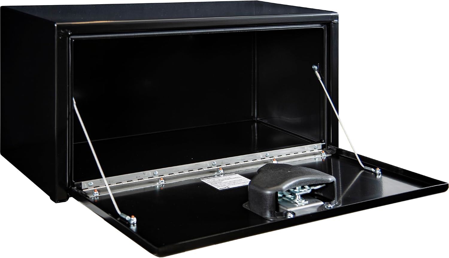 Buyers Products 1703324 Black Steel Underbody Truck Tool Box – 15 x 30 x 30 Inch - Truck Bed & Underbelly RV Storage Box, Locking T-Latch, Weather-Resistant, Heavy-Duty Flatbed Job Box, Made in USA