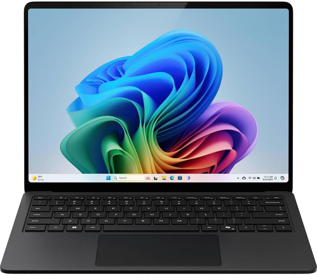 Microsoft Surface Laptop for Business (2025) Windows 11 Pro Copilot+ PC, 15' Qualcomm Snapdragon X Elite, 16 GB RAM, 512 GB SSD Storage, Black