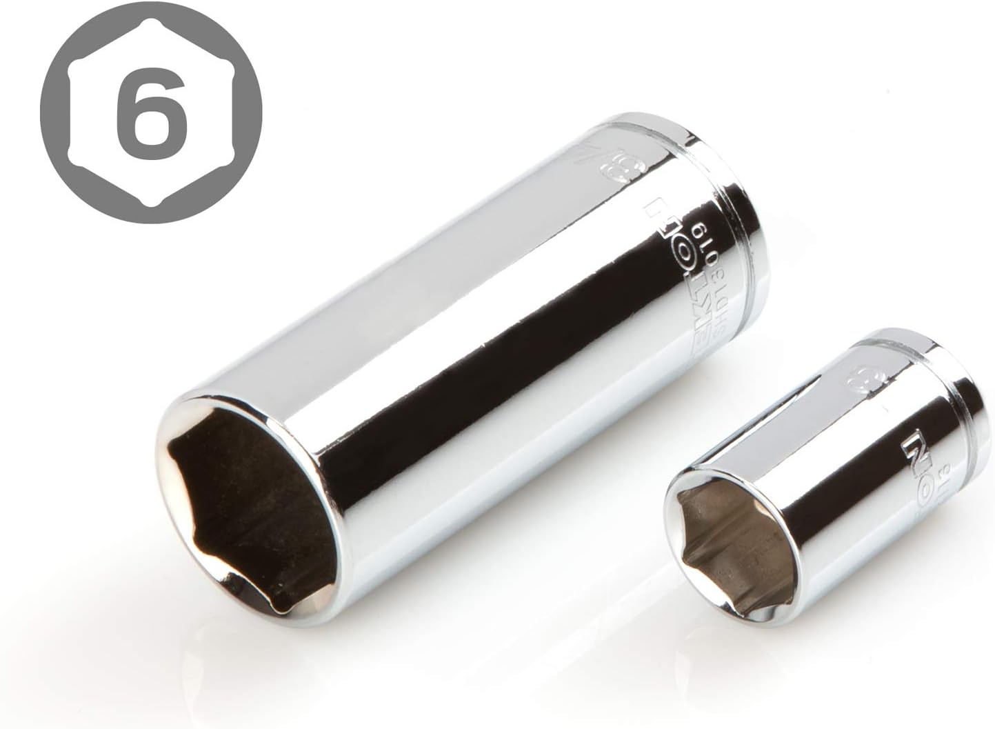 TEKTON 3/8 Inch Drive 6-Point Socket and Ratchet Set, 73-Piece (1/4-1 in., 6-24 mm) | SKT15311