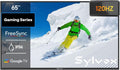 SYLVOX 65'' Outdoor TV, Premium 4K@120Hz Weatherproof TV for Smoother Sports & Gaming | IP55 Waterproof, 1000nits Brightness, Dolby Atmos, Google Smart OS with HDMI 2.1 & USB 3.0 (Gaming Series, 2025)