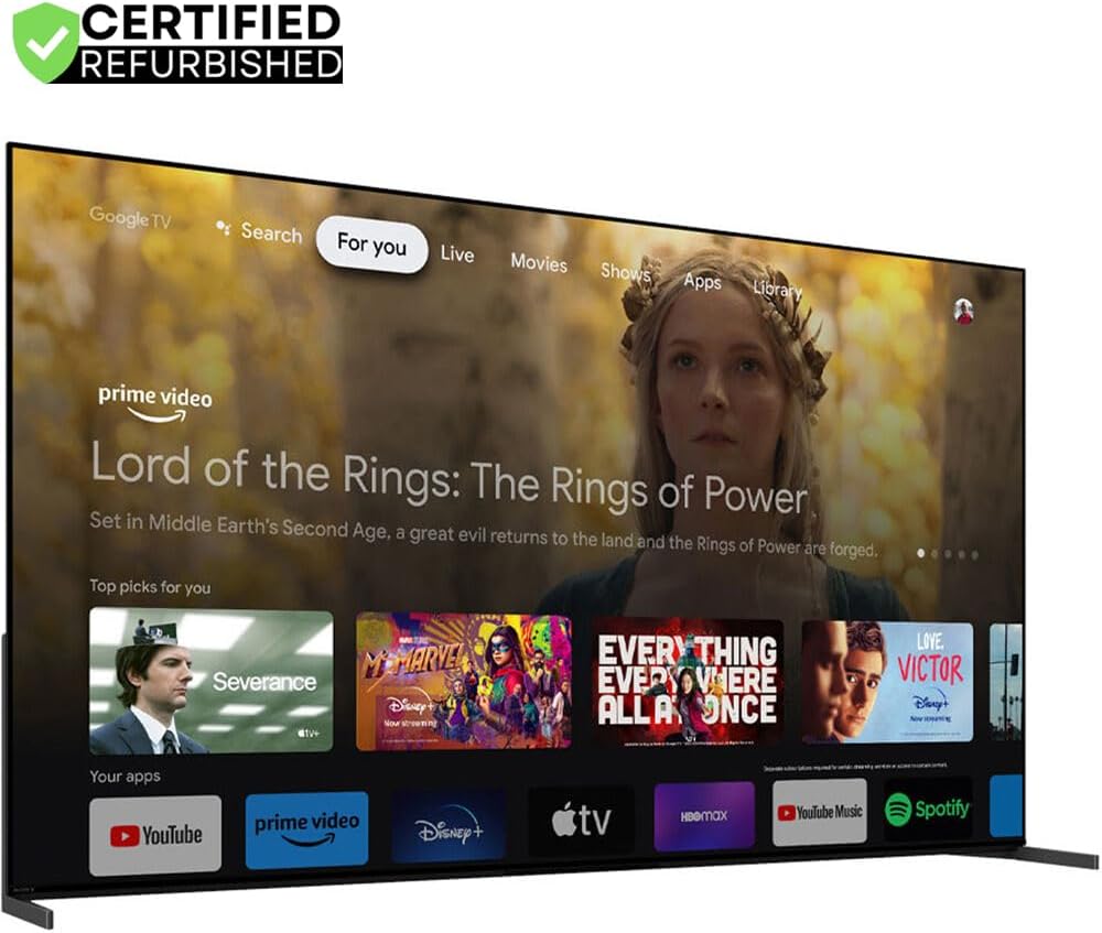 Sony XR77A95L BRAVIA XR A95L 77 inch QD-OLED 4K HDR Smart TV 2023 (Renewed) Bundle with 2 YR CPS Enhanced Protection Pack