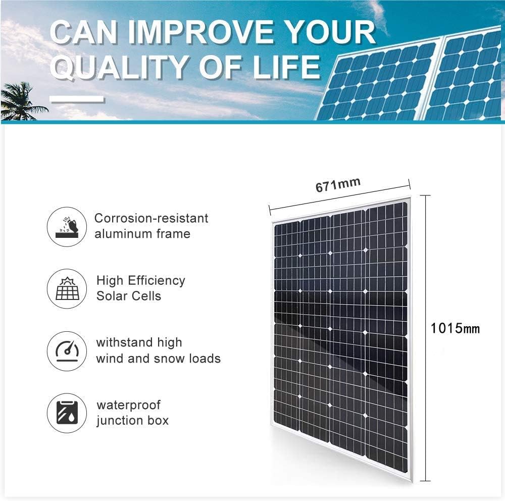 1600W Wind Solar Generator Kit : 400W Wind Turbine(6 Blades) + 10PCS 120W Mono Solar Panels + MPPT Charge Controller + Accessories (1600W Wind Solar kit, for 12V System)
