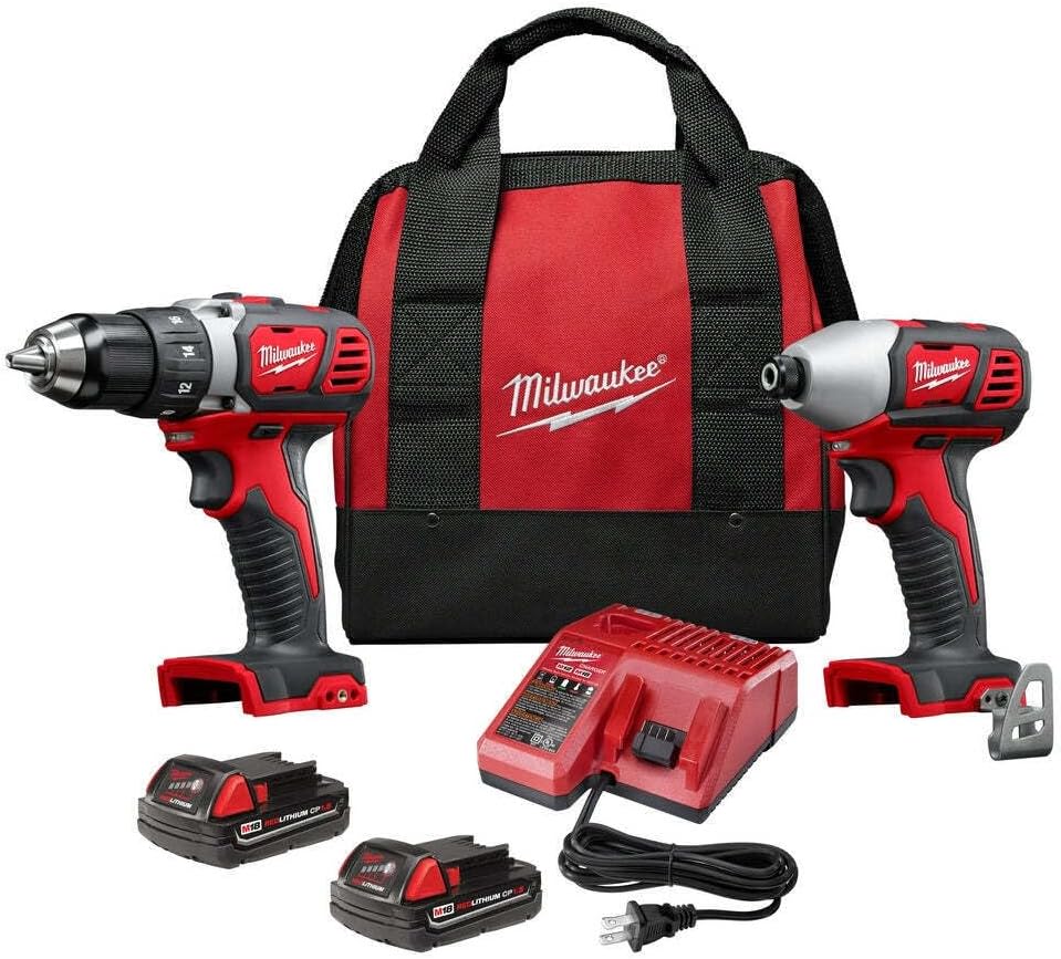 BYOGI Fits Milwaukee 2691-22 M18 18V Cordless Li-Ion Drill Driver/Impact Driver Combo Kit