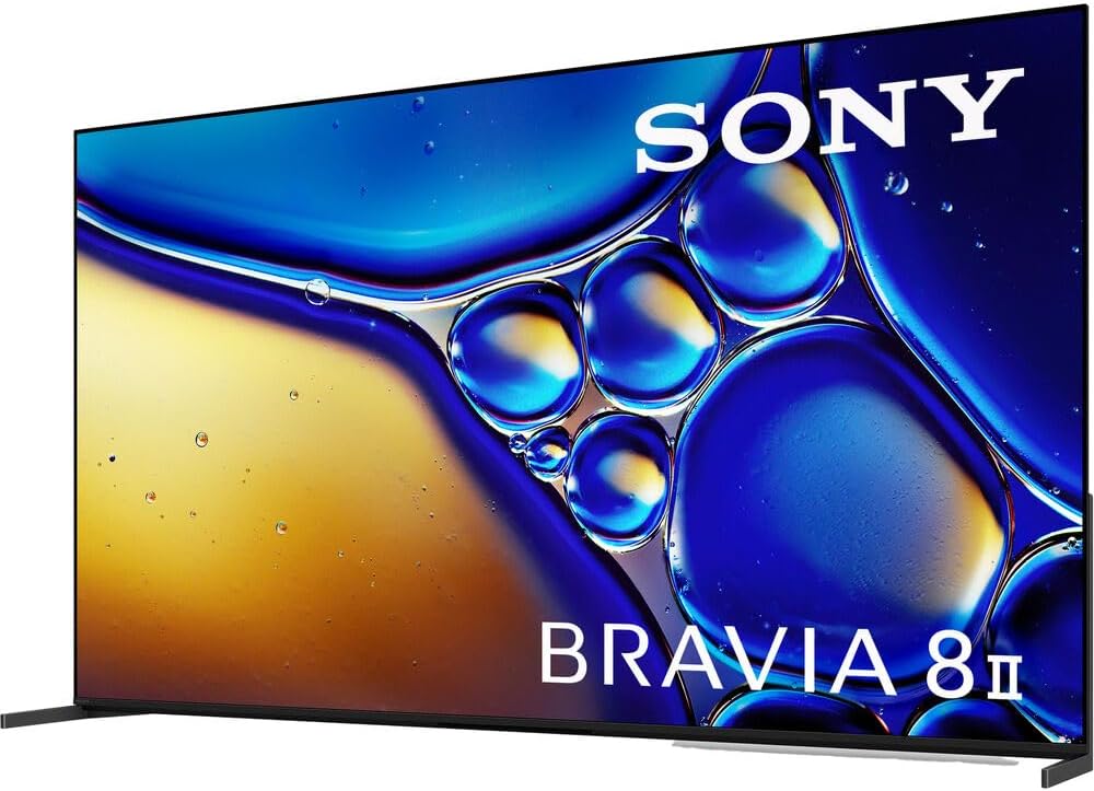 Sony K65XR80M2 BRAVIA 8 II 65 inch Class QD-OLED 4K HDR Google TV 2025 (Renewed) Bundle with Deco Gear 6FT HDMI 2.0 Cable and CPS Exclusive 26 Month Protection Pack (BEACH-CPS-26M3500)