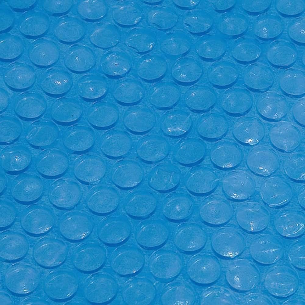 Intex 18' Round Easy Set Vinyl Solar Cover Bundled with 18' Deluxe Debris Pool Cover Above Ground Swimming Pools, Pool Cover Accessory Only