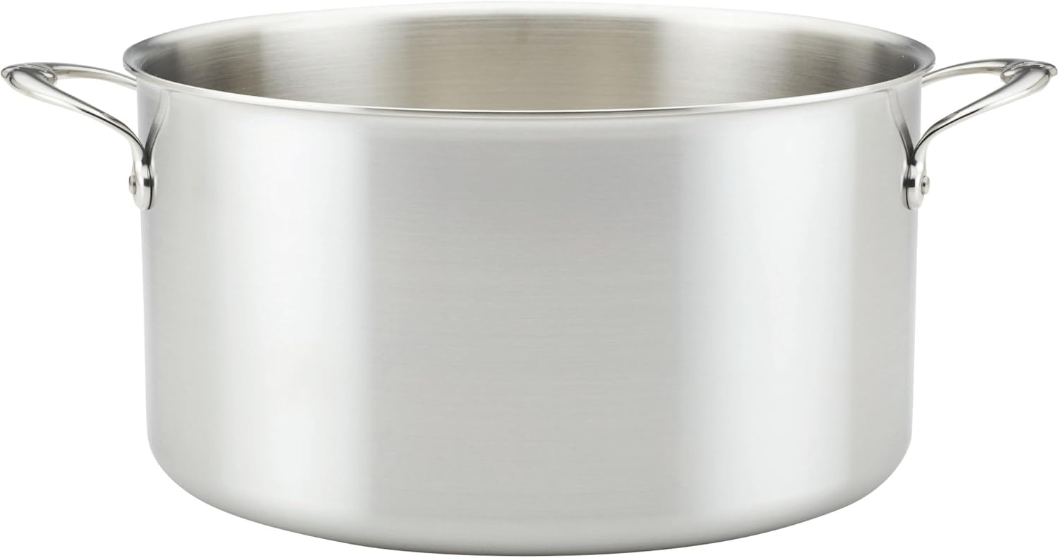 Thomas Keller Insignia by Hestan - Stainless Steel 12 Quart Stock Pot, Induction Cooktop Compatible