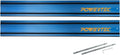 POWERTEC 72153 110' Track Saw Guide Rail Joining Set for Milwaukee Track Saws | Includes 2x55 Aluminum Guide Rails and (2) Guide Rail Connectors for Woodworking Projects