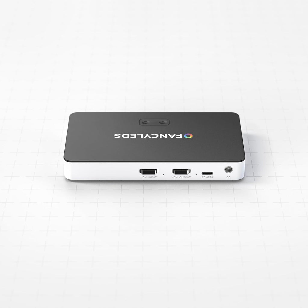 Fancy Sync Box Ambient TV Backlighting Syncing Box HDMI 2.0 All TV Sizes Fancyleds (70' to 90')