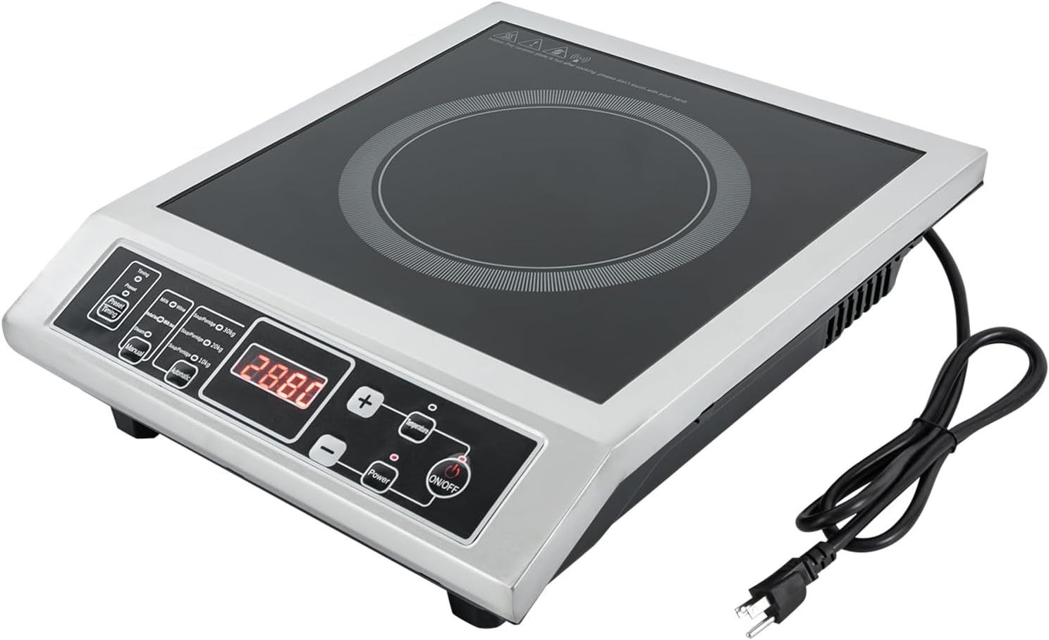 Induction Cooktop,Portable Induction Cooktop Countertop Burner,Professional Countertop Induction Cooktop with Timer, 0-3H,Overheating Protection (3500W)