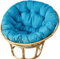 Indoor Outdoor Waterproof Papasan Chair Cushion Egg Chair Cushion Hanging Chair Cushion Patio Chair Mat for Rocking Chair Seats(Navy Blue,170 * 120cm)