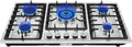 2 Burner Natural Gas Cooktop, Cooktop Stove Top, Tempered Glass Burners Stove with Anti-Temper Protection for Apartment, Indoor (Not Included Gas Pipe) (4)