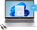 HP Laptop for Business & Students, 15.6'' HD Anti-Glare Display, Intel 4-Cores N200, 16GB RAM, 128GB UFS, Wi-Fi 6, Webcam, HDMI, USB-C, PDG HDMI Cable, Windows 11 Home in S Mode, Scarlet Red, 15-FD