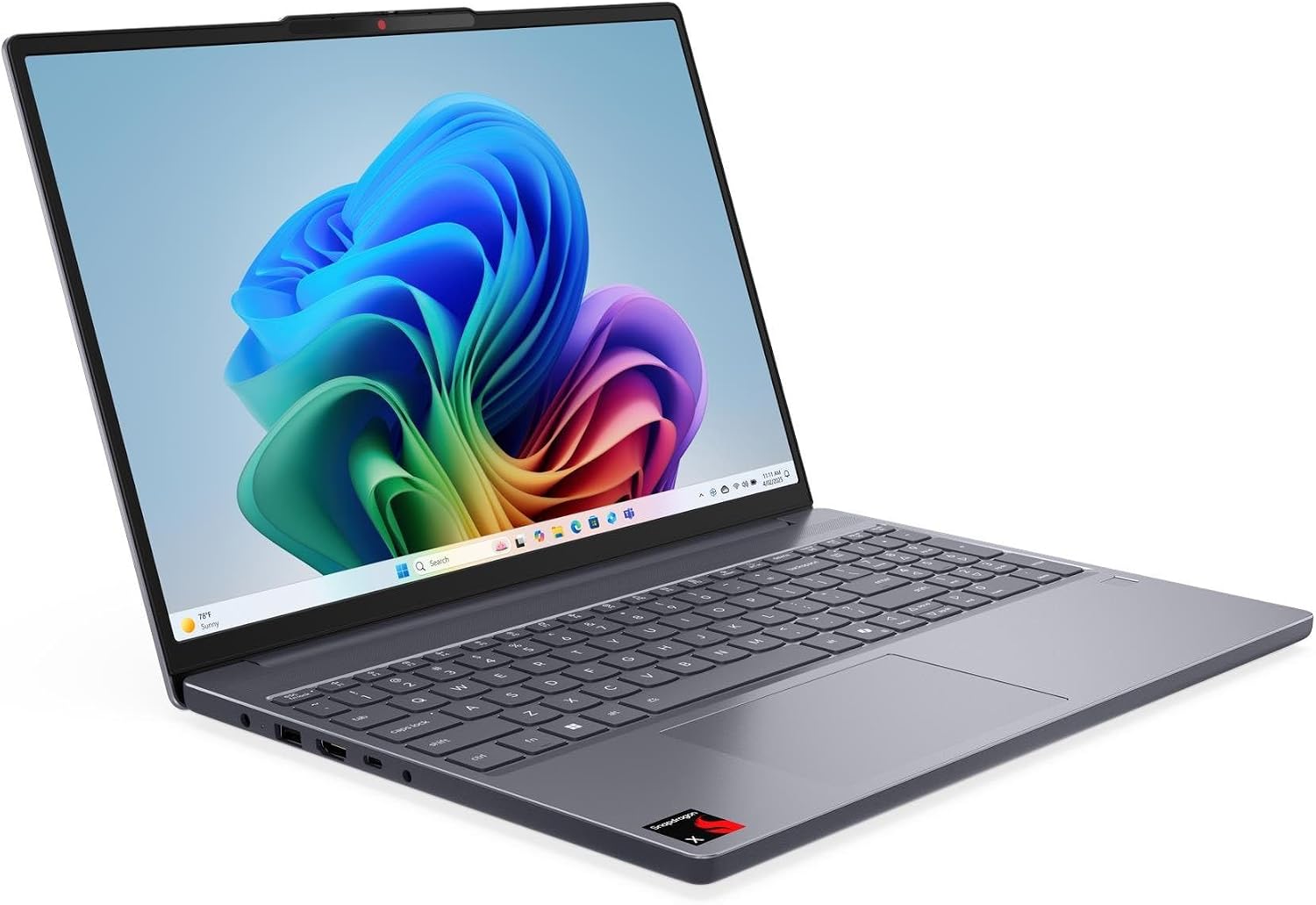 Lenovo 2025 IdeaPad Slim 3 15.3' WUXGA IPS Touchscreen Laptop 8-Core Qualcomm Snapdragon X X1-26-100 16GB LPDDR5 1TB SSD USB-C WiFi BE BT Webcam HDMI1.4 Backlit KB Fingerprint Windows 11 Home