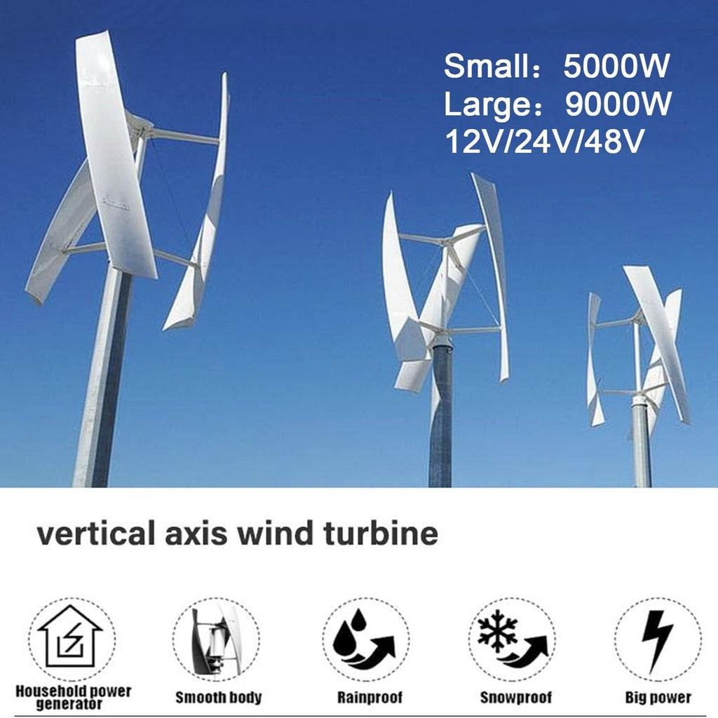 3000W/8000W Wind Turbine,3-Blade Wind Vertical Generator,3-Phase AC Permanent Magnet Generator,Wind Turbine kit,3000W-24V