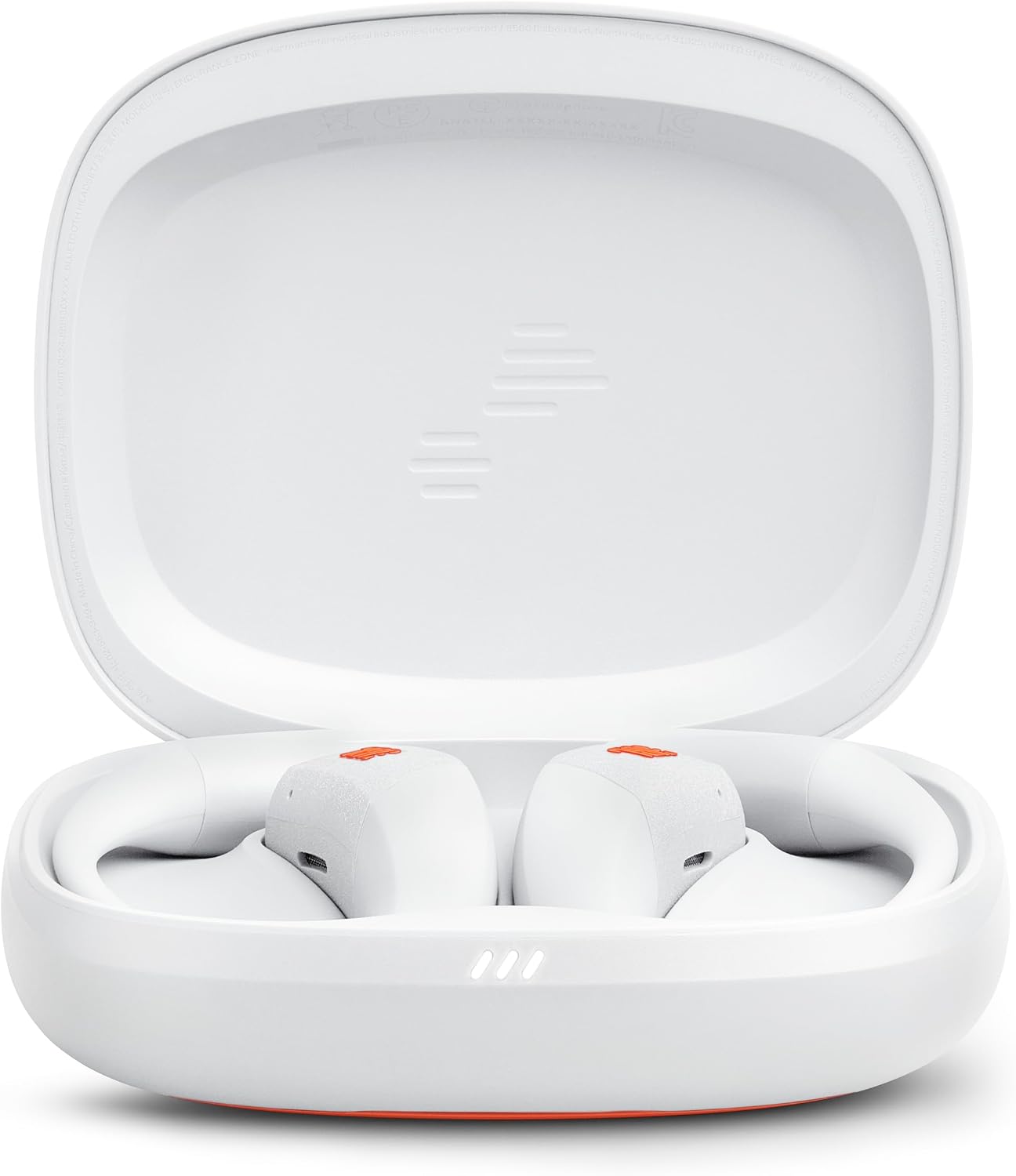 JBL Endurance Zone - True Wireless Open-Ear Sport Headphones with 4 mics for Crisp, Clear Calls, Water & dust Proof (IP68), and Up to 32 Hours of Playtime, Plus Speed Charge (White/Orange)