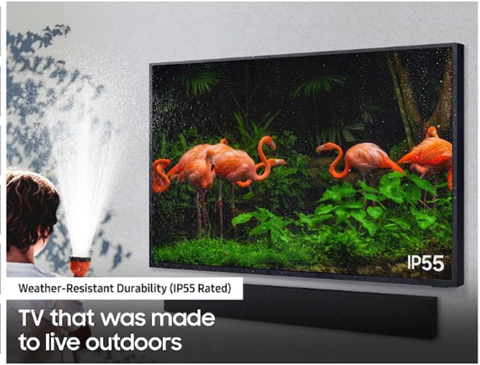 Samsung QN65LST9TAFXZA 65 inch The Terrace Full Sun Outdoor QLED 4K Smart TV Bundle with Premium 2 YR CPS Enhanced Protection Pack