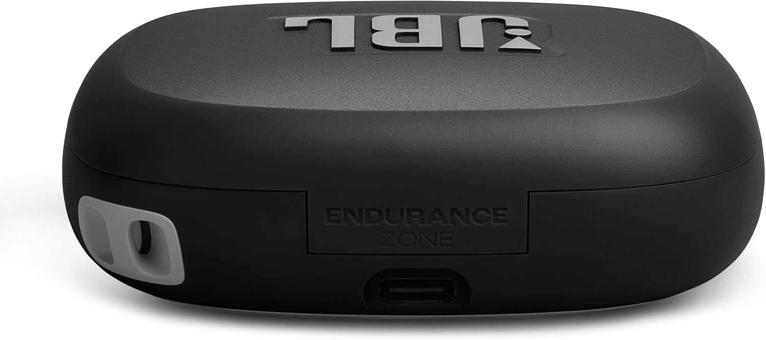 JBL Endurance Zone - True Wireless Open-Ear Sport Headphones with 4 mics for Crisp, Clear Calls, Water & dust Proof (IP68), and Up to 32 Hours of Playtime, Plus Speed Charge (Black/Grey)