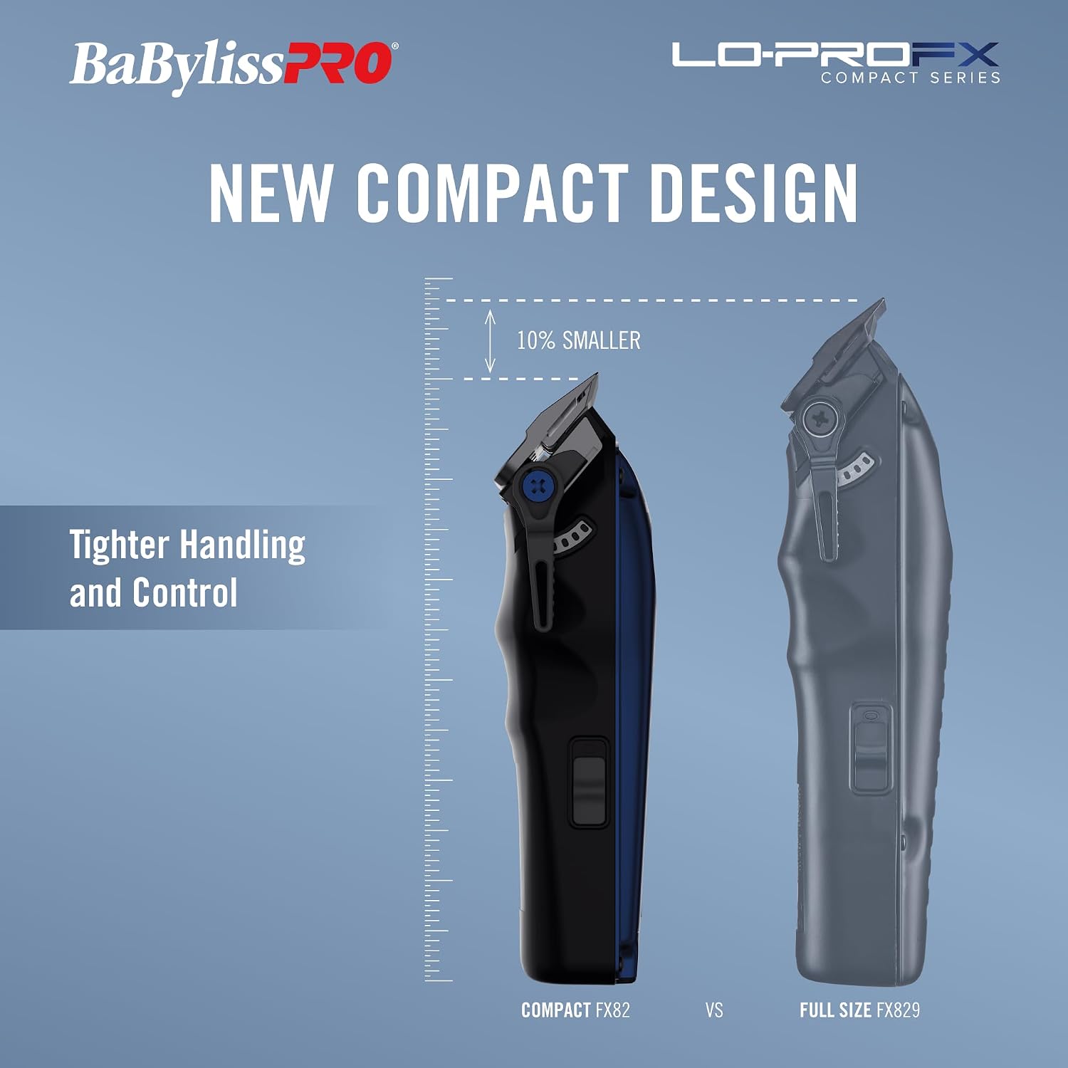BaBylissPRO High-Performance LO-PROFX Compact Clipper for Hair
