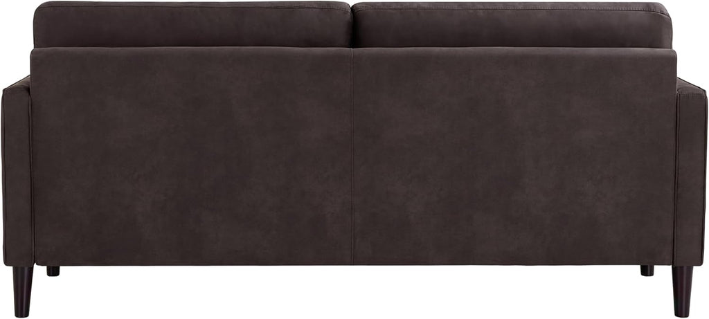 Studio Living® Lexington 75.6' Sofa, Modern Design, Pocket Coil Comfort, Easy Assembly, Faux-Suede Fabric, Charcoal