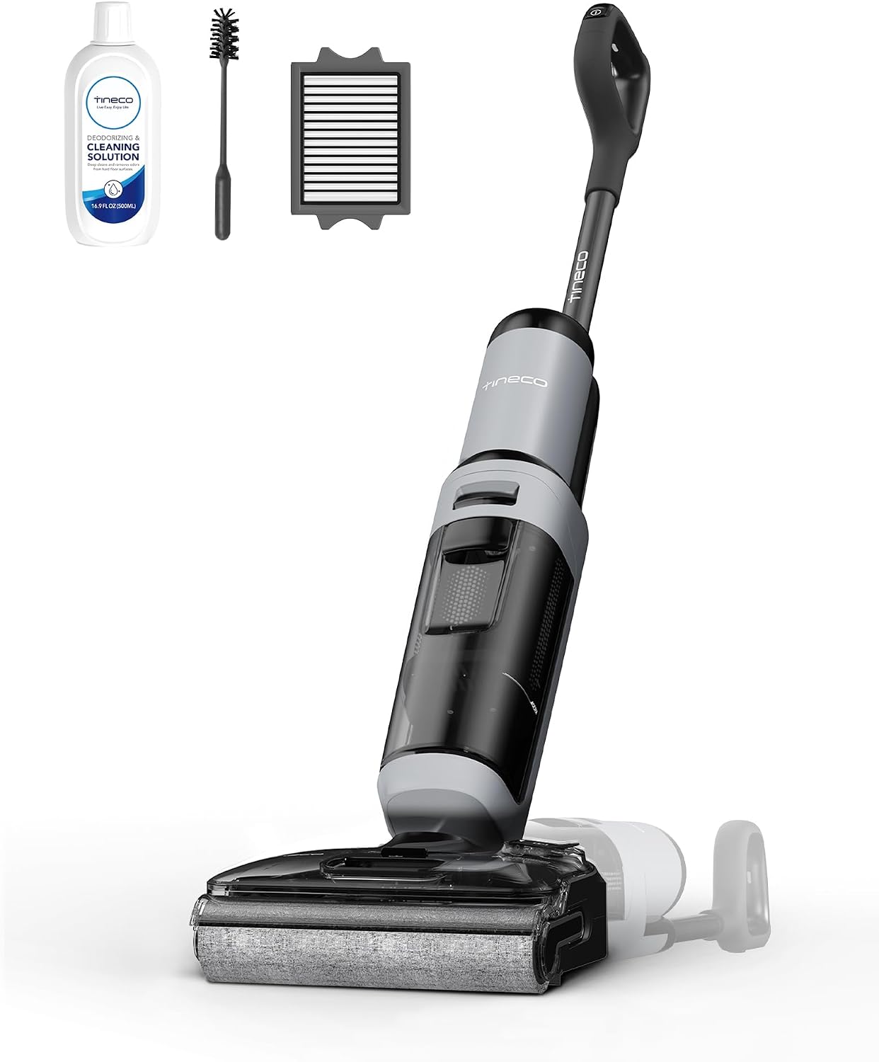 Tineco Floor ONE i5 Stretch Wet Dry Vacuum Cleaner, Vacuum & Mop in One Step, 20kpa Powerful Suction, 180° Lay-Flat Design, Anti-Tangle Design, Dual-Sided Edge Cleaning, Up to 30* Minutes Runtime