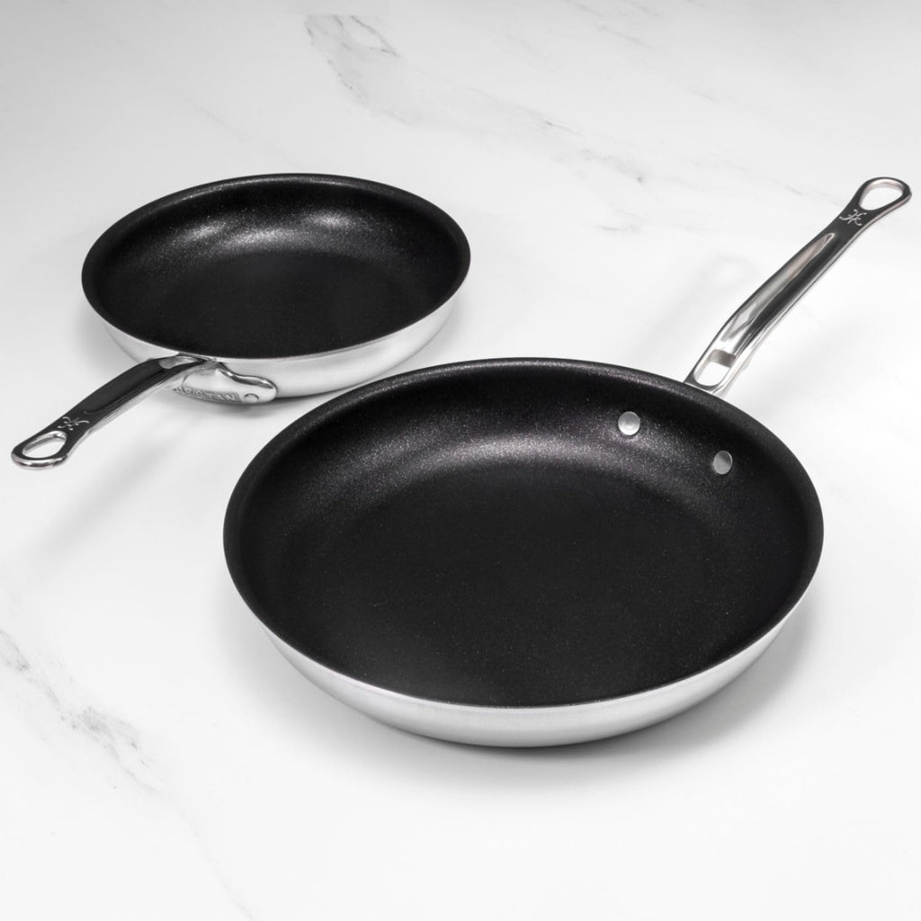 Thomas Keller Insignia by Hestan - Stainless Steel Frying Pan Set with TITUM Nonstick System, Induction Cooktop Compatible, Made without PFOAs (8.5' & 11')