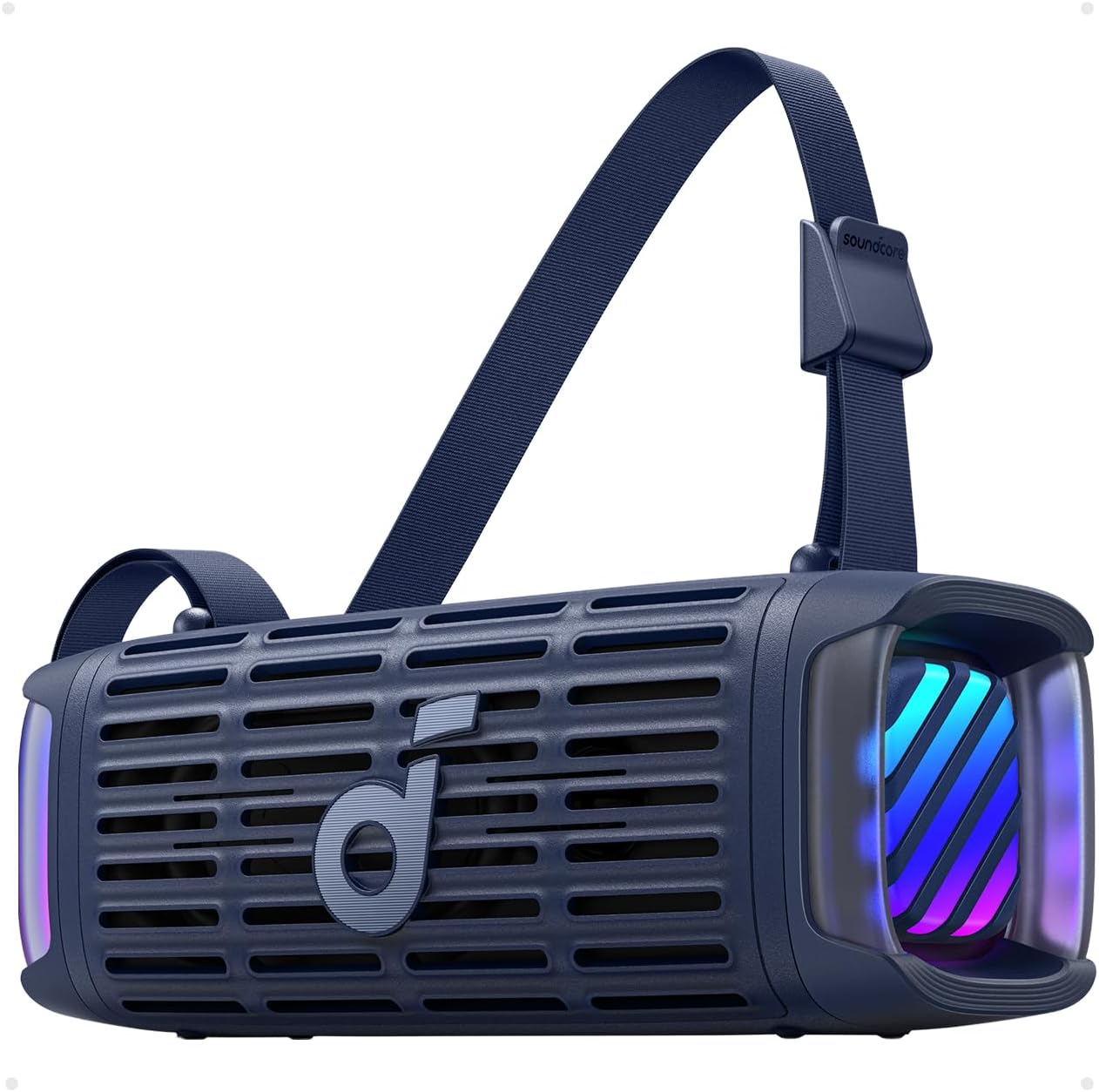 Soundcore Boom 3i by Anker, Compact Outdoor Speaker, IP68 Waterproof, Floating Playback, Saltwater-Resistant, BassUp 2.0, 50W Portable Speaker, Bluetooth 5.3, 16H, TWS, Kayak/Fishing/Camping-Blue