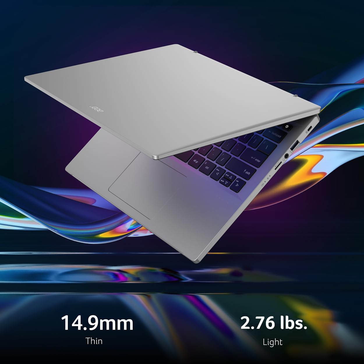Acer Swift Go Intel Evo Thin & Light Premium Laptop 14' 1920x1200 100% sRGB Touch Screen Display Intel Core i7-1355U Intel Iris Xe 16GB LPDDR5 512GB Gen 4 SSD SFG14-71T-72QV