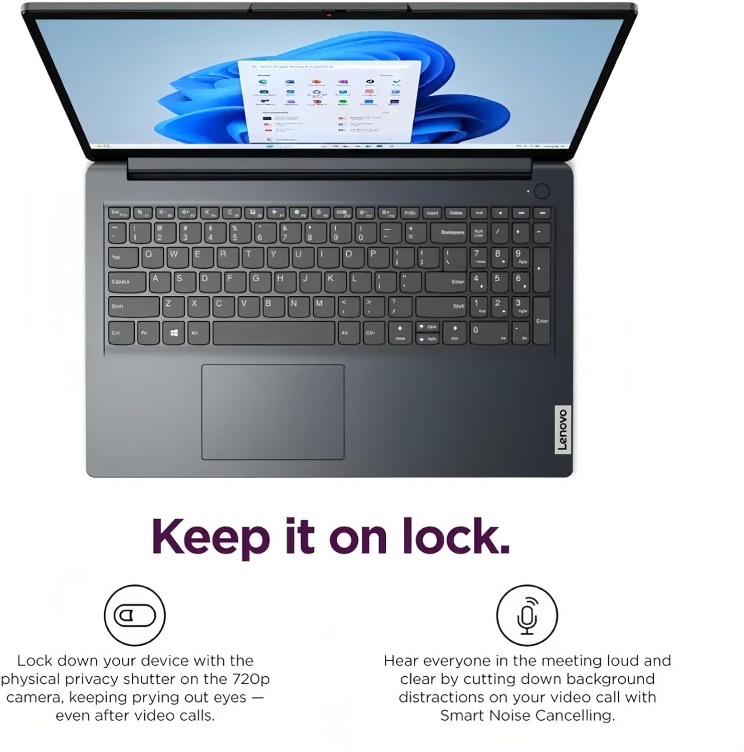 Lenovo IdeaPad Touchscreen Business Laptop, Intel 10-Core i5-1335U (Up to 4.6 GHz), 15.6' FHD Display, 8GB RAM, 256B SSD, Copilot AI-Ready, Wi-Fi 6, SD Card Reader, Windows 11 Home