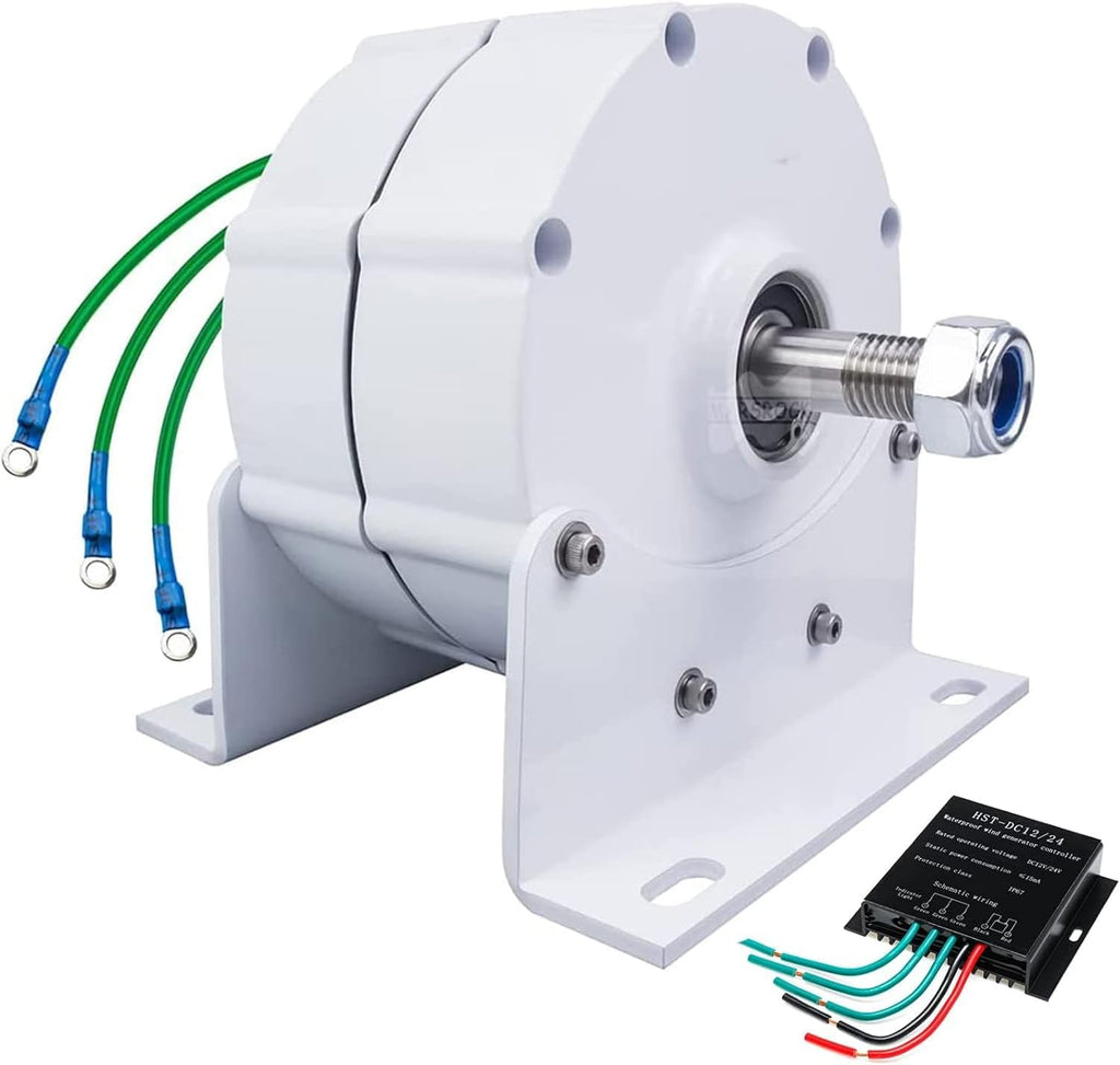 Low Speed Gearless Permanent Magnet Generator 3000W V AC Alternators Use for Wind Turbine Water Turbine(with Base),12v