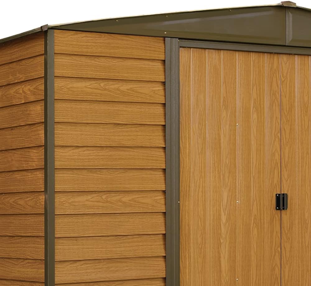 Arrow WR1012 Woodridge EG Steel Storage Shed, 10 by 12-Feet