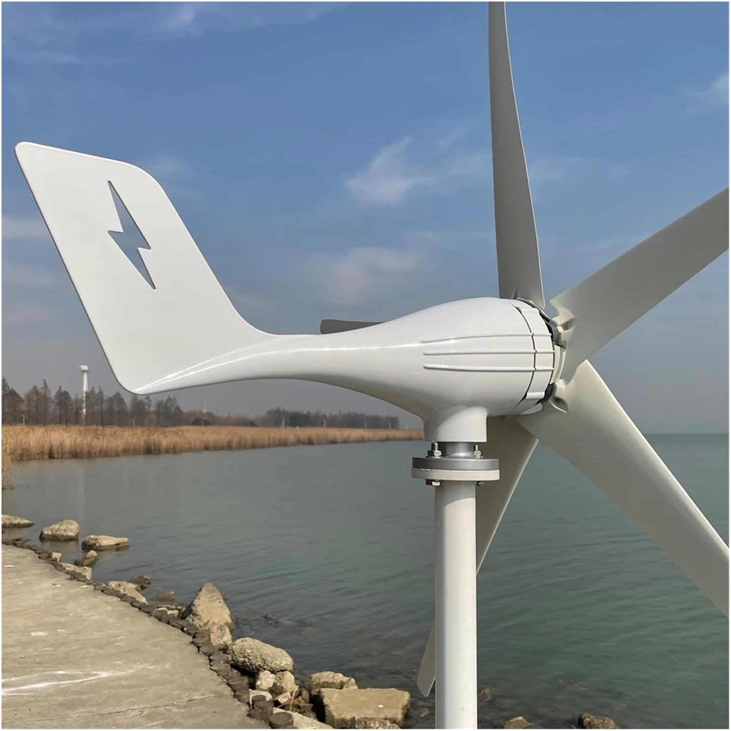 Windmill Generator, 3000w 3/5 Blades Free Energy HIGH Efficient 12v 24v Wind Turbine Nerator For House Supply (Size : 48V, Color : 3000W 5blades), 1005005074416272