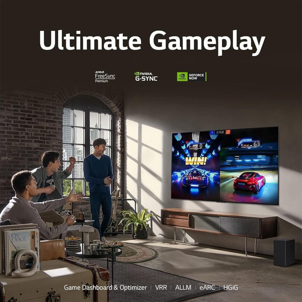 LG OLED83C3KIT1 83 inch OLED C3 HDR 4K Smart OLED TV Bundle - 120 HZ Refresh Rate + UAX 4K HDMI 2.0 Cable + CPS 24 Mon