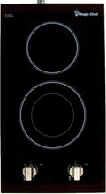 12 in. Radiant Electric Ceramic Glass Cooktop in Black with 2 Elements Including Dual Radiant Element