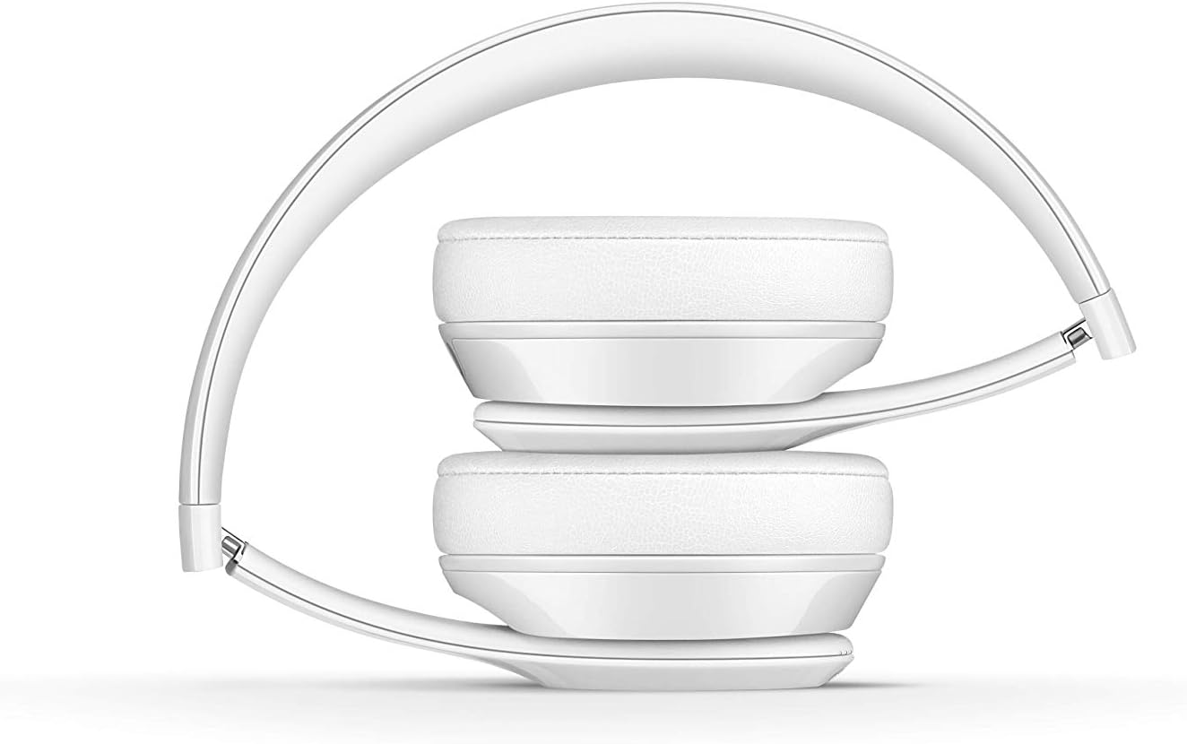 Beats Solo3 Wireless On-Ear Headphones - Apple W1 Headphone Chip, Class 1 Bluetooth, 40 Hours of Listening Time - Gloss White (Previous Model)