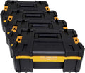 DEWALT Tool Organizer, TSTAK III, Single Deep Drawer, Heavy Duty Latches, Removable Compartments for Small Tools and Accessories (DWST17803) (Pack of 4)