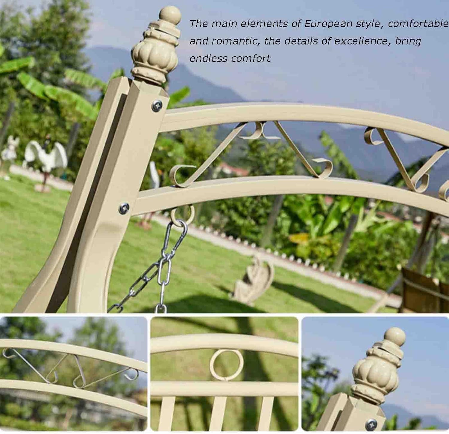 2 Seater Swing Chair,Rocking Chair Swing Hanging Chair,Sun Lounger,for Adults Patio, Garden, Backyard and Poolside