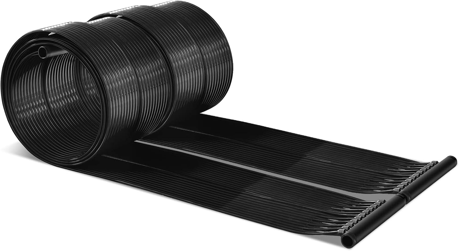 IRONMAX Solar Pool Heater, 2.5 x 16.5 Feet In-Ground/Above-Ground Swimming Pool Heating System, Weatherproof Pool Warmer, Portable Solar Panel Heater for Outdoor Roofs (16.5 FT)