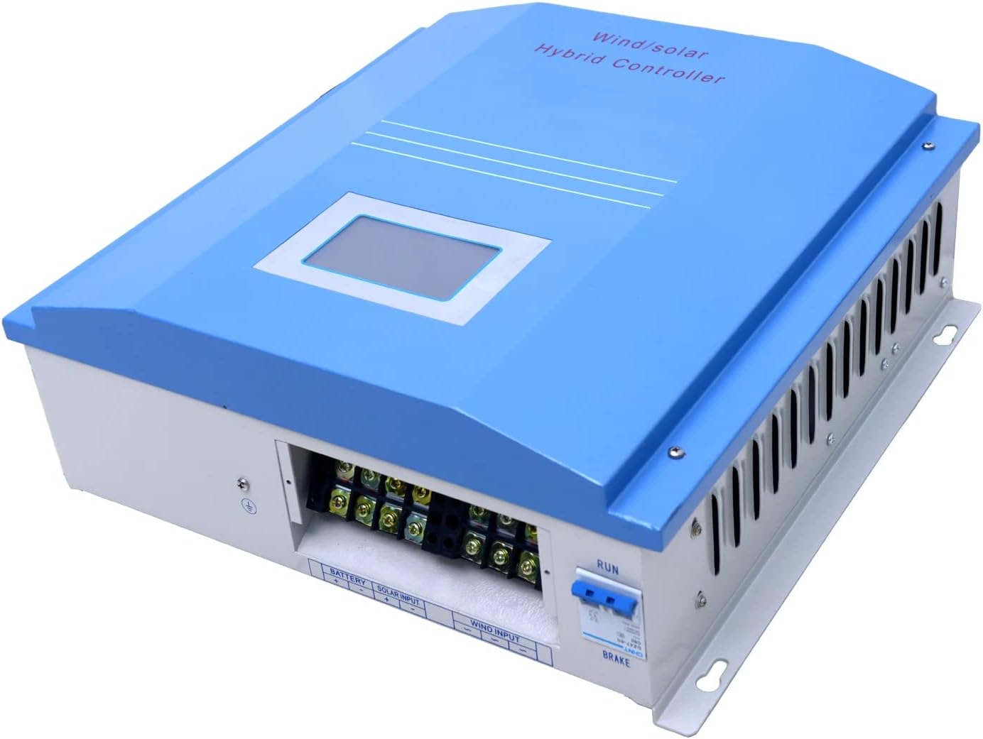 3KW Wind Solar Hybrid PWM Controller with Dump Load Built-in Wind Turbine Generator 3000W PV Solar Panels 1000W Charging Booster Regulator with LCD Display Charge 120V Battery Off Grid System