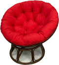 Tufted Rattan Papasan Chair Cushion, Waterproof Saucer Chair Cushion, Hanging Egg Swing Seat Pads for Outdoor Indoor Garden Patio Furniture (Without Seats)