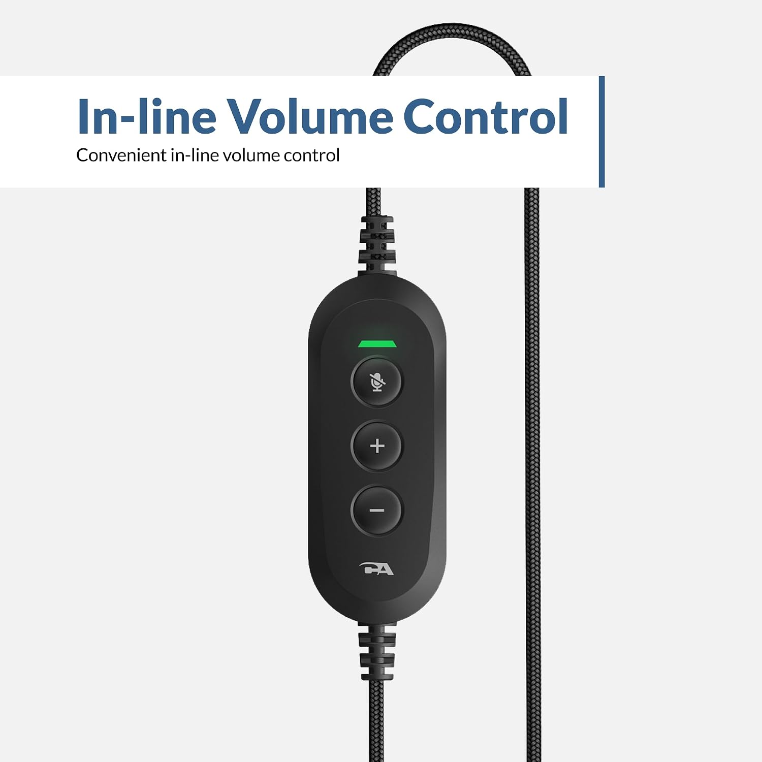 Cyber Acoustics USB-C Stereo Headset (AC-5014-20) – Durable, Crisp, and Clear Communication in Classrooms and at Home; in-Line Controls for Volume and Mic Mute - 20 Pack