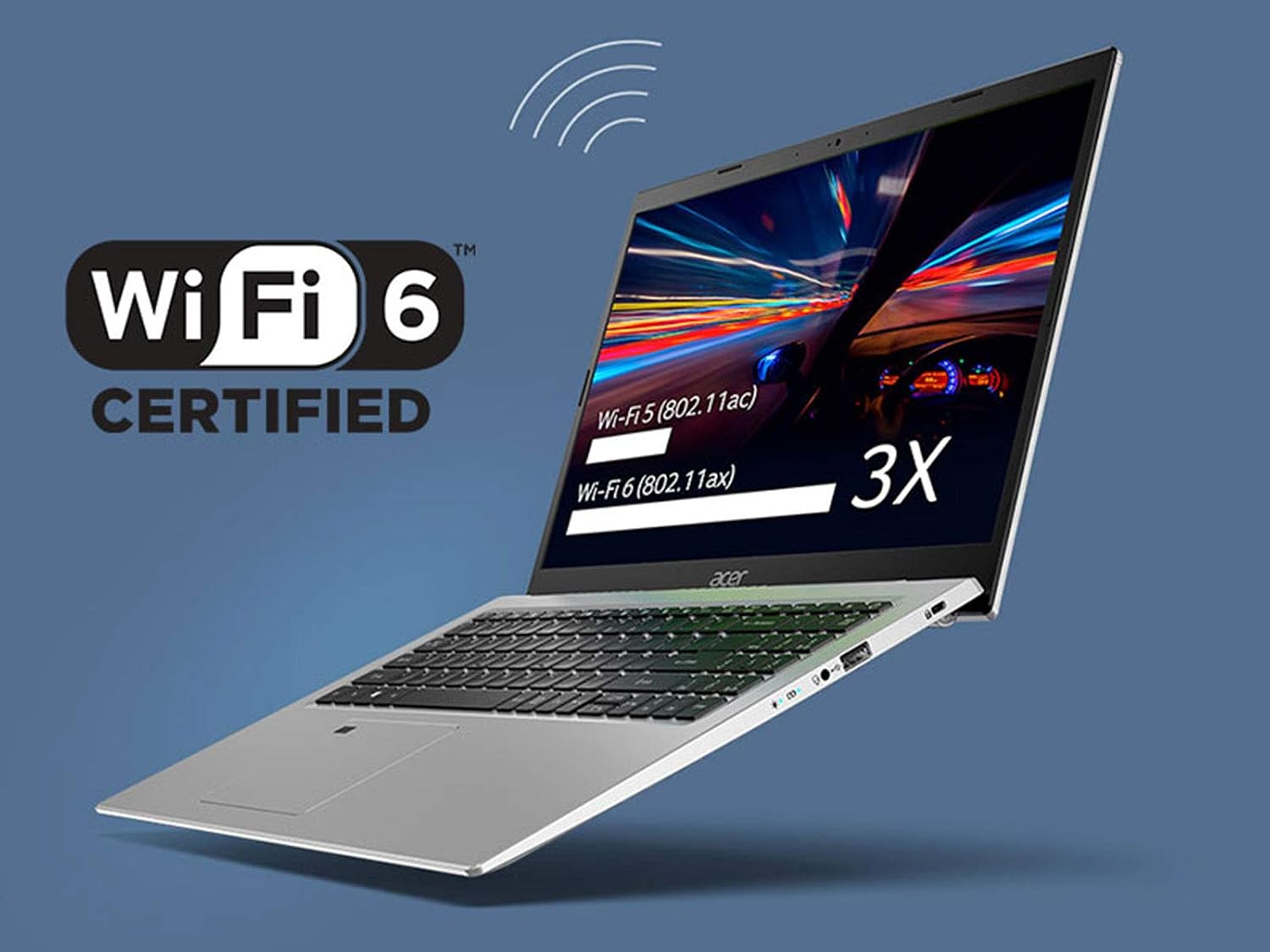 acer Aspire 5 A517-52-59SV, 17.3' Full HD IPS Display, 11th Gen Intel Core i5-1135G7, Intel Iris Xe Graphics, 8GB DDR4, 512GB NVMe SSD, WiFi 6, Fingerprint Reader, Backlit Keyboard