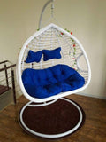 WEIGE Rocking Chair Cushion.Thick 2-Person Seater.Egg nest Basket.Hanging Egg.Hammock Cushion Removable.Washable.not Standing.no Chair F 140x110cm (55x43inch)