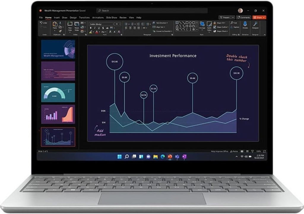 Microsoft Surface Laptop Go 2 12.4' Touchscreen, Intel Core i5-1135G7 2.4GHz, 16GB RAM, 256GB SSD, Windows 11 Home, Platinum (Renewed)