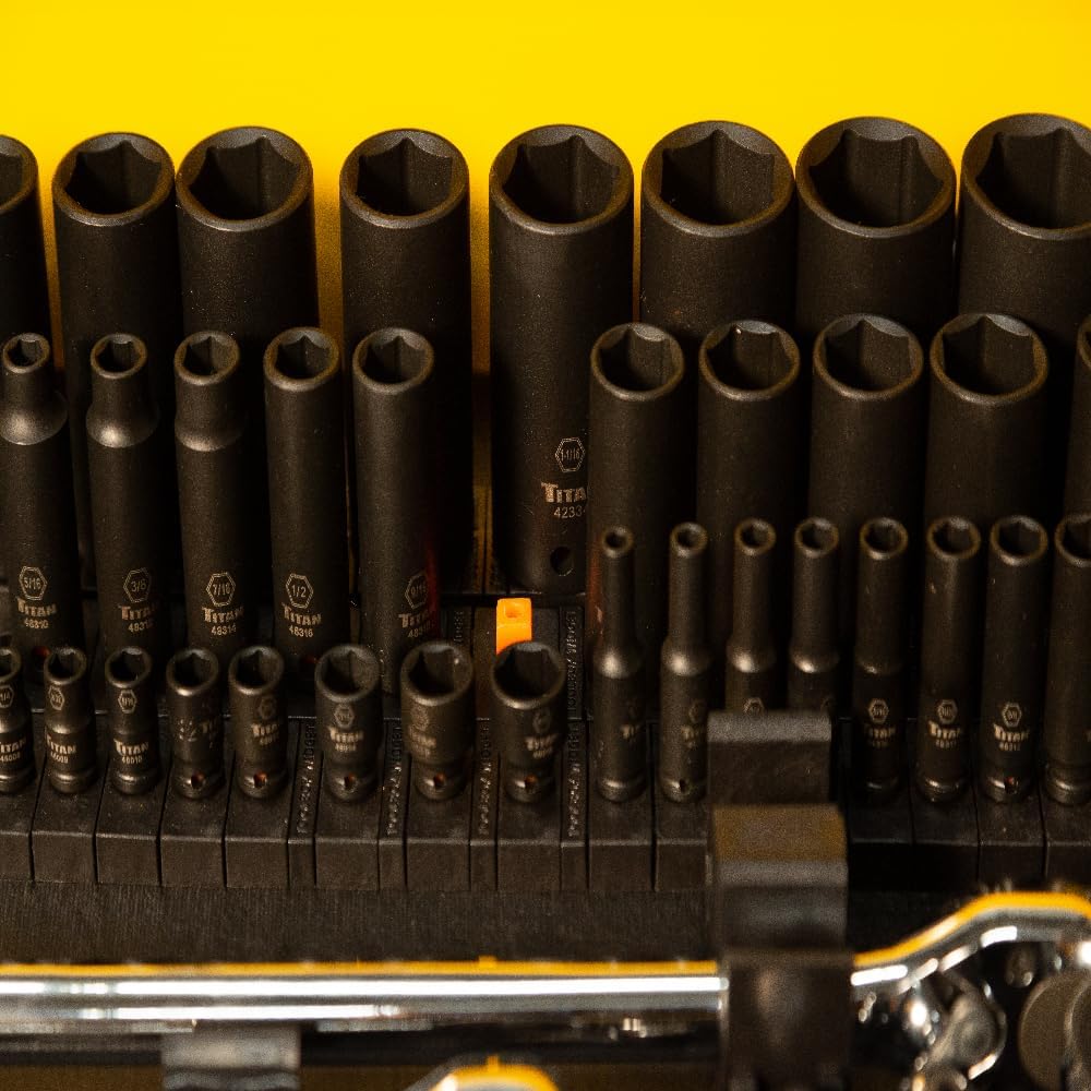 ToolBox Widget Socket Organizer ¼ Inch Pro Series – Modular Magnetic Socket Holder with Missing Tool Indicator – Size Stems NOT Included - 6 Pack, 72 Organizers