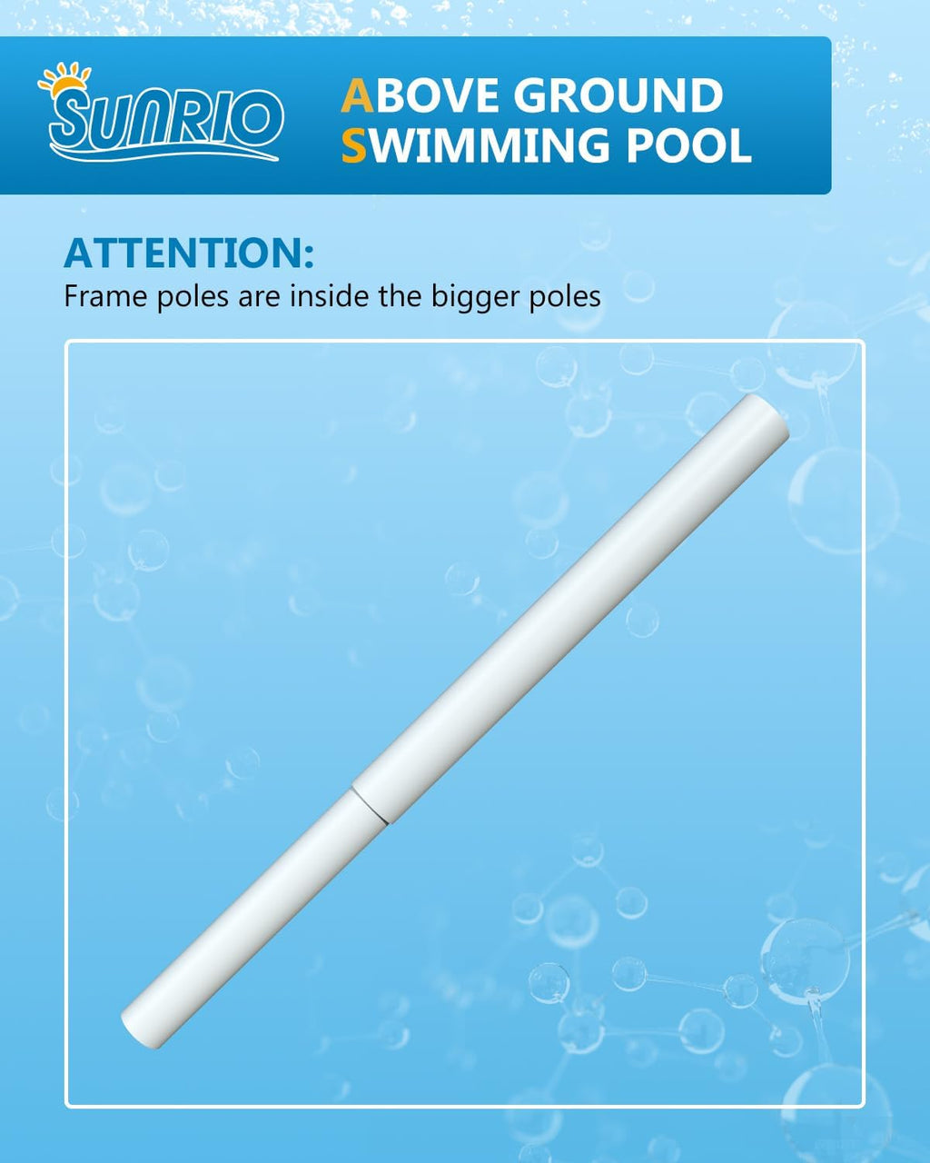 Metal Pro 10' X 79' X 26' Rectangle Pool Durable Steel Frame Above Ground Pool for Outdoor Backyard Swimming Pool Suitable Friends Family Adults Kids