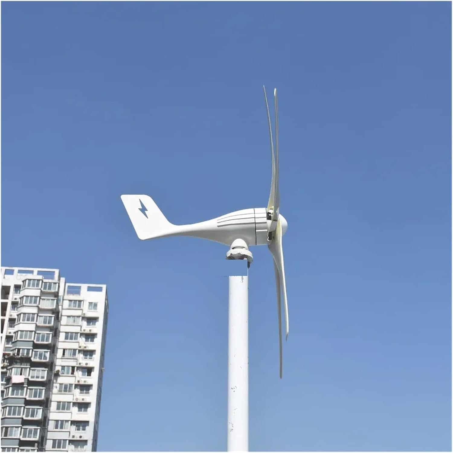 Wind Turbine Generator 3000W 5000W 7000W 12V 24V 48V 3 Blades Horizontal Wind Turbine Power Generator Windmill With MPPT Hybrid Charger Controller Low Starting Speed for Home(Wind turbine only,12V_300