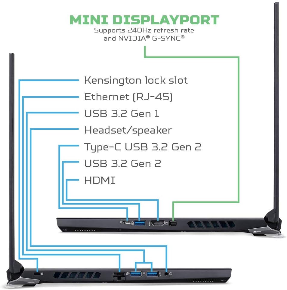 Acer Predator Helios 300 Gaming Laptop, Intel i7-10750H, NVIDIA GeForce RTX 3060 Laptop GPU, 15.6' Full HD 144Hz 3ms IPS Display, 16GB DDR4, 512GB NVMe SSD, WiFi 6, RGB Keyboard, PH315-53-71HN
